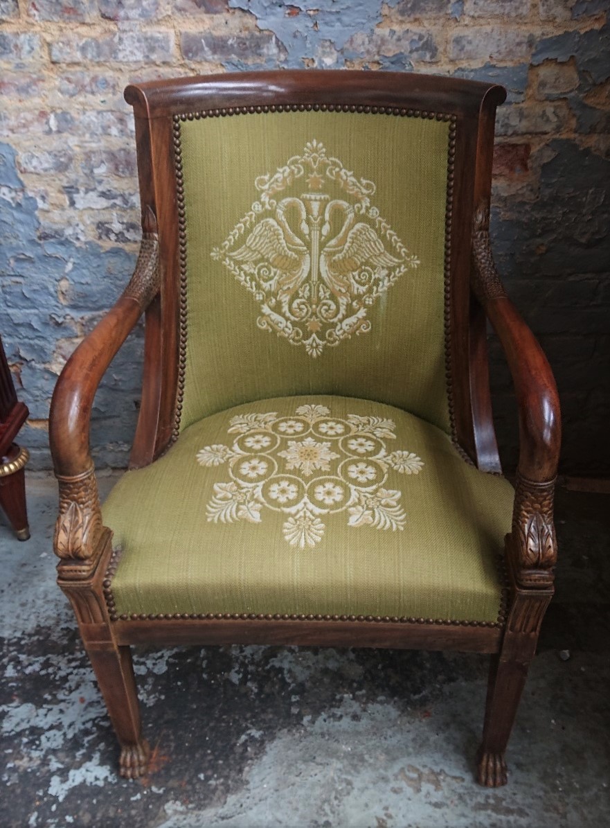 An elegant French Empire Armchair